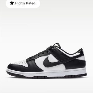 Nike Dunks Black and White Low-Top Sneakers